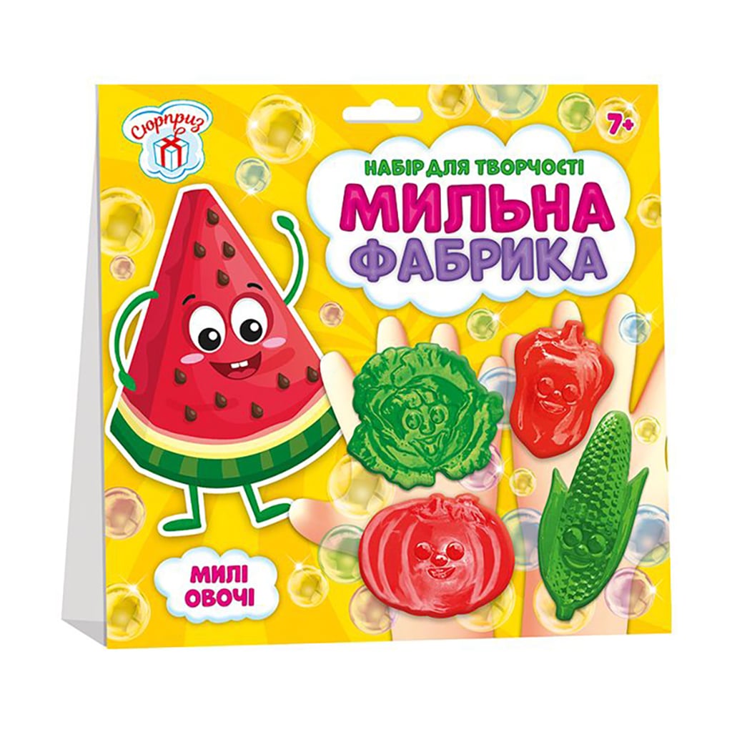 Дитячий набір для творчості Ranok-Creative Мильна фабрика. Милі овочі, від 7 років (475561)